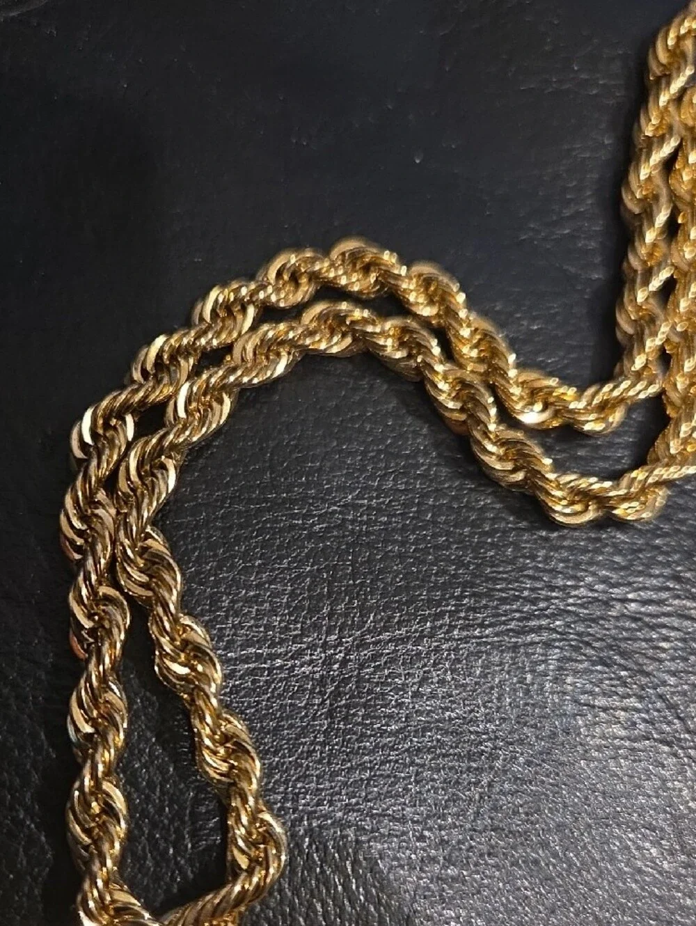 ​6mm Yellow Gold Diamond Cut Rope Chain 23
